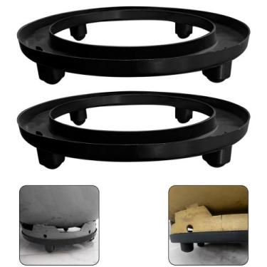 Imagem de Suporte Base Muito Resistente de Plástico Preto para Botijão de Gás Se