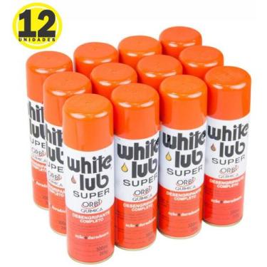 Imagem de Desengripante Lubrificante Spray 300ml White Lub 12 Unidades - Orbi