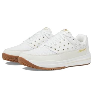 Imagem de Skechers Tênis feminino Viper Court Luxe, Branco/Cinza, 39