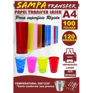 Imagem de Papel transfer laser 120 gramas a4 100 folhas - Sampatransfer