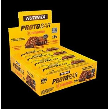 Imagem de Protobar sabor brownie de chocolate com dulce de leche havanna display