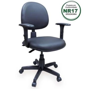Imagem de Cadeira Executiva Ergonomica Backsystem NR 17 Preta - Savoia Moveis