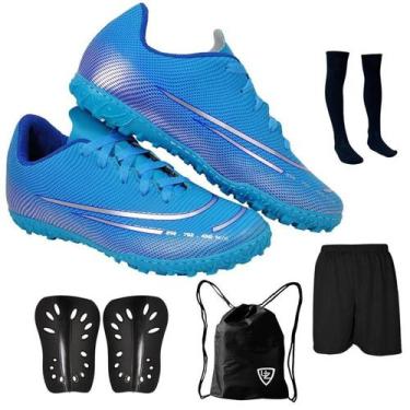 Imagem de Chuteira Society Adulto Juvenil Sosaite Campo Sintético Futebol Nova +