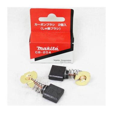 Imagem de Kit C/ 2 Escova Carvão Lixa P/ Esmerilhadeira Makita Cb204