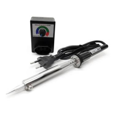 Imagem de Ferro de Solda 70 Watts+ Dimmer  para Clichê - HIKARI , 110V