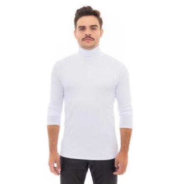 Imagem de Cacharrel Masculina Camiseta Manga Longa Gola Alta Canelada - Execução