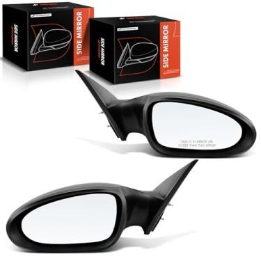 Imagem de A-Premium Par (2) Espelho retrovisor elétrico do lado do motorista e do passageiro - compatível com Nissan Altima 2005-2006 - Espelho retrovisor externo preto não dobrável aquecido - Substituição #