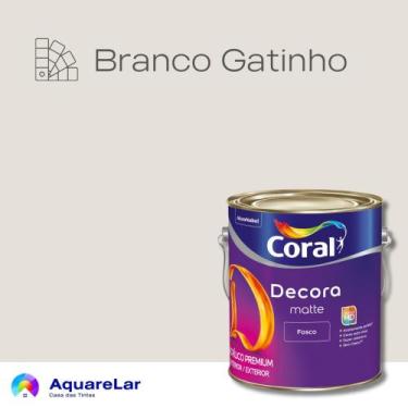 Imagem de Decora Matte Coral Fosco 3,2L, BRANCO GATINHO