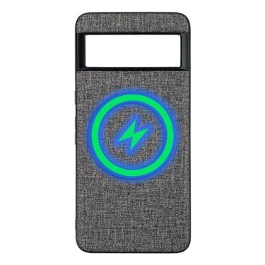 Imagem de Danbey Capa magnética para Google Pixel 7A, compatível com carregamento sem fio MagSafe, capa de telefone com proteção contra quedas, Slim Fit 164 - Ímã cinza