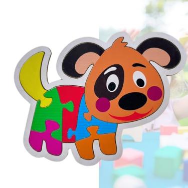 Imagem de Quebra-Cabeça Educativo Infantil em MDF Adesivado Cachorrinho 7 Peças