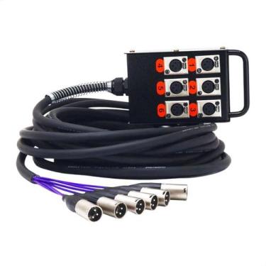Imagem de Medusa 6 Vias Montada Conectores Amphenol - 19 Metros - CIRILO CABOS