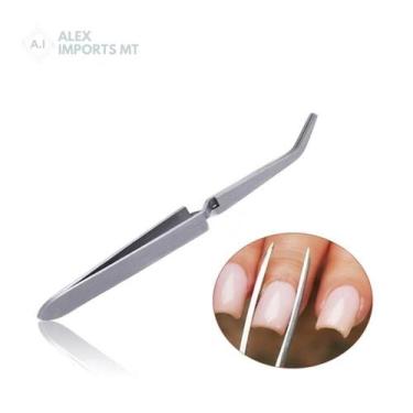 Imagem de Pinça De Precisão Modeladora Curvatura C Unhas - Alex Imports Mt