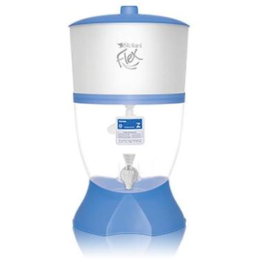 Imagem de Filtro De Água Purificador Flex 1 Vela 6L Azul E Branco - Ceramica Ste