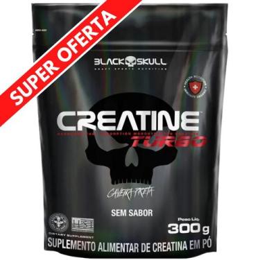 Imagem de Creatina Monohidratada TURBO Refil Black Skull 300g - Creatine p/ Ener