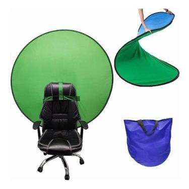 Imagem de Tela Verde Azul Chroma Key Portátil Fundo Infinito Vídeo Gravação Redo