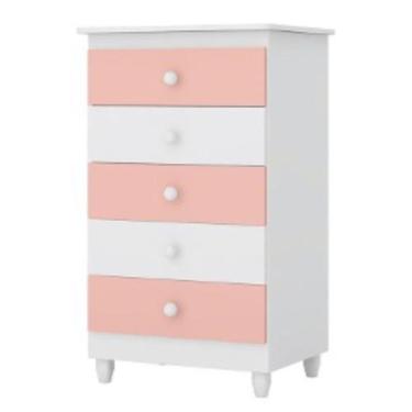 Imagem de Cômoda Infantil Vitória Com 5 Gavetas Para Quarto Bebê   - Peternella,