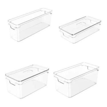 Imagem de Kit 4 Organizador De Mantimentos Armario Cozinha - OU