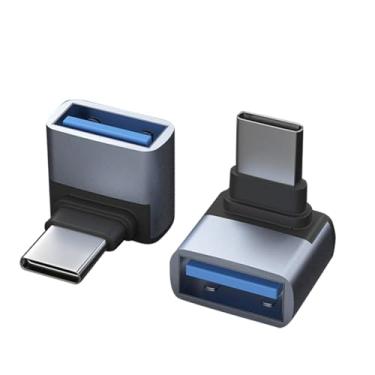 Imagem de JORINDO 2 peças de adaptador USB C para USB 3.1, conector conversor tipo C macho para USB fêmea para switch, notebook, iPad, tablet, telefone e outros dispositivos tipo C, suporte OTG (tipo C macho