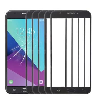 Imagem de For for galaxy J7 V / J727V / J727P 10pcs Front Screen Outer Glass Lens (Black)