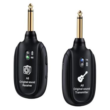 Imagem de Dynwave Receptor transmissor de áudio, sem fio de guitarra eletrônica, equipamento de música uhf de 20 hz-20 khz para show, prática de palco, concerto