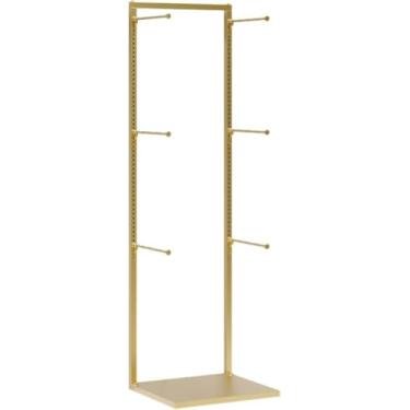 Imagem de Suporte de exibição de lingerie para loja de roupas, organizador de roupas íntimas de boutique, suporte para bolsa, calcinha multifuncional, sutiã, luvas, meias, prateleiras comerciais, dourado, 40 x