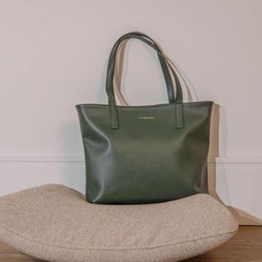 Imagem de Bolsa Shopper Espaçosa Alça De Ombro + Repartições Zíper E Bolso Interno - Viaronze-Feminino