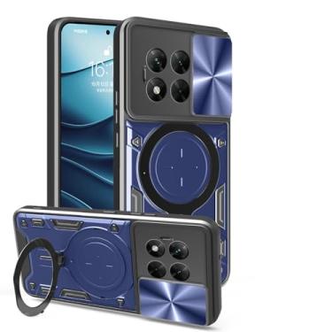 Imagem de Elubugod Capa compatível com OnePlus ACE 5, com capa de lente de câmera deslizante compatível com OnePlus 13R 5G CPH2647 CPH2645 / ACE 5 Pro 5G capa azul