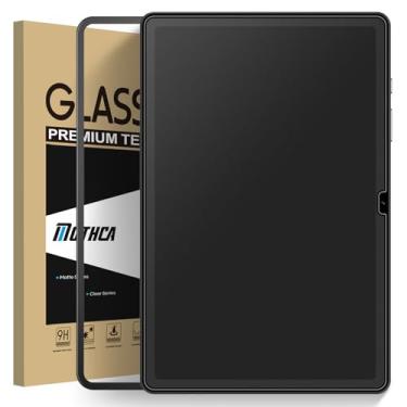 Imagem de Mothca Protetor de tela de vidro fosco para Samsung Galaxy Tab A9 Plus/A9+ 5G 11 polegadas modelo 2023 (SM-X210/X216/X218) com moldura de instalação, vidro temperado antirreflexo e anti-impressões