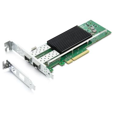 Imagem de H!Fiber.com Placa De Rede Pic-E De 25 Gb Com Controlador Intel E810, Porta Sfp28 Dupla, Pci Express 4.0 X8, Adaptador Ethernet Lan Com Perfil Baixo Para Windows/Windows Server/Linux, Compare Com Int