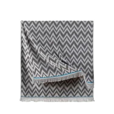 Imagem de YiLUOMO Toalha de banho cinza macia 100% algodão altamente absorvente toalhas de banheiro de secagem rápida para casa, hotel e spa toalha de banho decorativa com bainha de franja escovada 140 x 70 cm