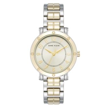 Imagem de Anne Klein Relógio feminino fácil de ler, Dourado