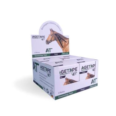 Imagem de Kit 4 Rolos Agetape Vet - 7,5cm X 5m - Preto, Preto