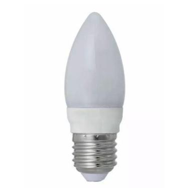 Imagem de Lampada led vela leitosa 4w e27  3000k - Mb Led
