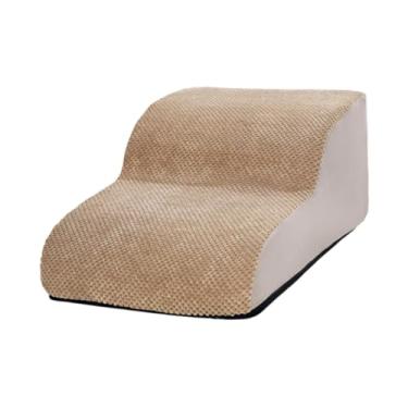 Imagem de Generic Escadas de cachorro para cães de cães pequenos rampa para cães para a cama alta COMFOTABLE NÃO SLIP SLIP Lightweight Pet STEPS 2 PASSO para PETROS, Bege