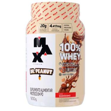 Imagem de Whey Protein 100% Dr. Peanut 900g - Max Titanium, Bueníssimo