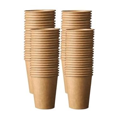 Imagem de Copo Papel 180ml Kraft Descartável Café Biodegradável - 100un