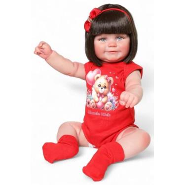 Imagem de Boneca Bebê Reborn Sophia Cabelo Castanho - Mundo Kids