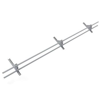 Imagem de Grade de proteção de neve, protetores de gelo de 1,5 m para telhados de metal e madeira, impedem que a neve deslize, extensível (cinza)