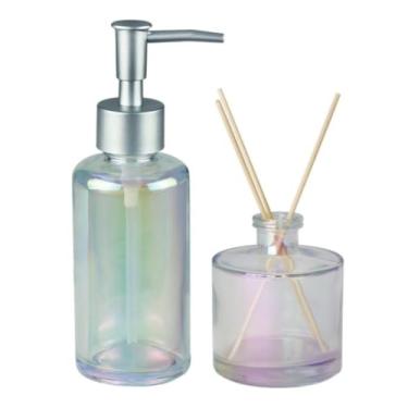 Imagem de Jogo Para Banheiro Lavabo Porta Sabonete Líquido + Difusor (Âmbar)