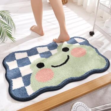 Imagem de Molesun Tapete de banheiro animal, tapete de banho absorvente extramacio, tapete de banho confortável antiderrapante, tapete para banheira, chuveiro, banheiro, lavar à máquina, secar na máquina, 40 x