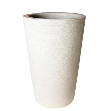 Imagem de vaso para planta em polietileno escovado 50cm com tratamento UV 35 lit