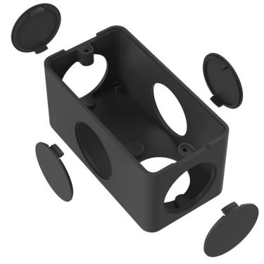 Imagem de Condulete Pvc Múltiplo 1/2-3/4 Preto Inpol