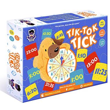 Imagem de Yuka Champs TIK Tok Tick Board Game I Christmas Game for Kids Christmas Party Game I Teach Your Child to Read a Clock Games for 4+, 5 Years to 12 Years Boys and Girls - Multicolor