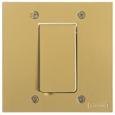 Imagem de Tampa 1 Posto 4x4 Para Piso Tramontina Modular Dourada