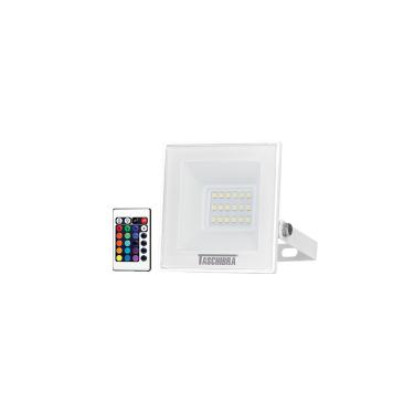 Imagem de Refletor Taschibra Tr Led Slim Rgb 20w Branco Bivolt Rgb 15030035-01