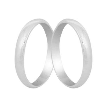 Imagem de Par De Alianças Prata Legítima Compromisso 925 - Dazzie, 20