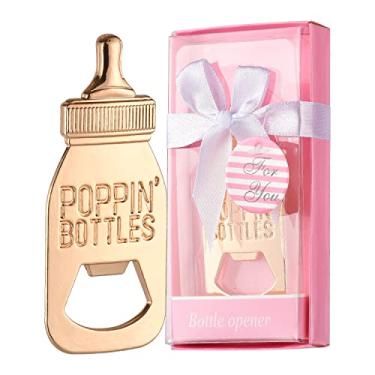 Imagem de Cesdai 30 Peças Lembrancinhas Para Chá De Bebê, Presentes Retorno Convidados, Abridores Garrafas, Decorações Meninos E Meninas Da Partygogo (Rosa, 30)