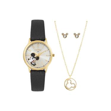 Imagem de Relógio Condor Feminino Ref: Co2035nku/k5k Dourado Mickey + Semijoia
