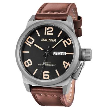Imagem de Relógio Masculino Analógico Magnum MA33406C - Marrom 