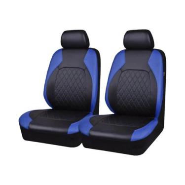 Imagem de Capa De Assento De Carro De Couro Artificial Bordada Com Grade De Diam